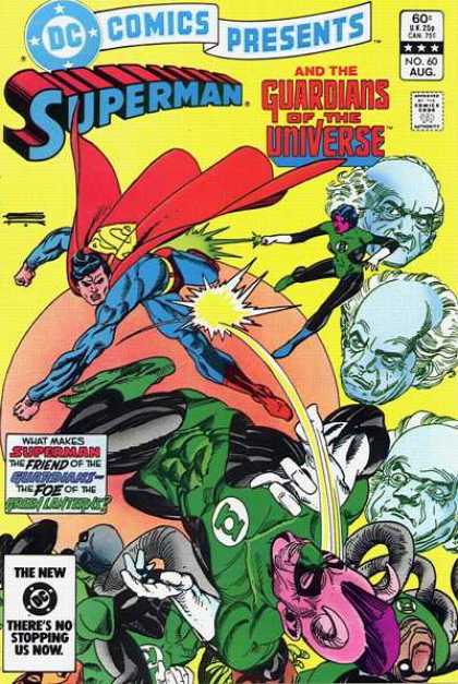 DC Comics Presents 60 - Superman - Guardians - Universe - Aged Male Head - Sun