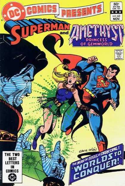 DC Comics Presents 63 - Dc Comics Presents - Amethyst - Princess Of Gemworld - The Man Of Steel - Worlds To Conquer