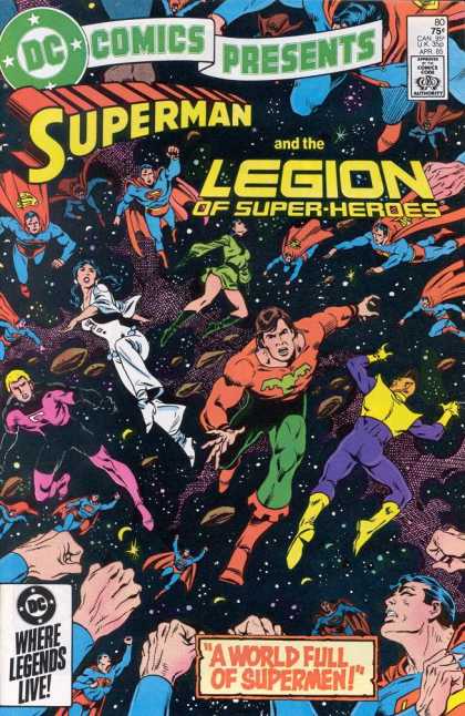 DC Comics Presents 80 - A World Full Of Supermen - Superman - The Legion Of Super-heroes - Where Legends Live - Red Cape - Eduardo Barreto