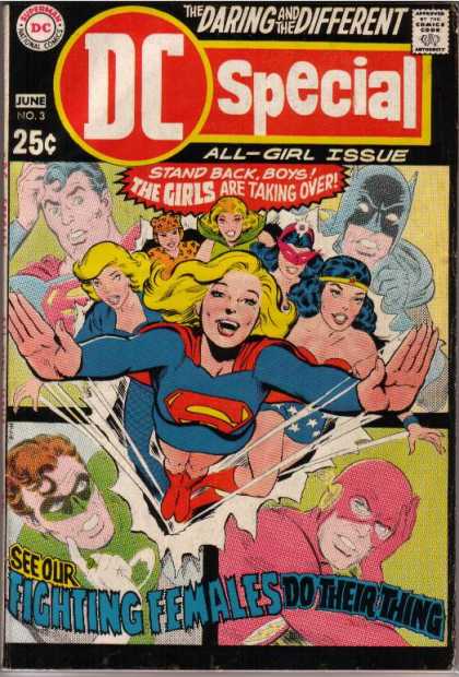 DC Special 3 - The Daring And The Different - All-girl Issue - Stand Backboys - The Girls Are Taking Over - See Our Fighting Females Do Their Thing - Nick Cardy