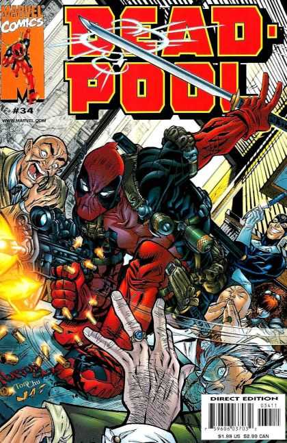 Deadpool 34 - Marvel Comics - Wwwmarvelcom - Sword - Direct Edition - 195 Us