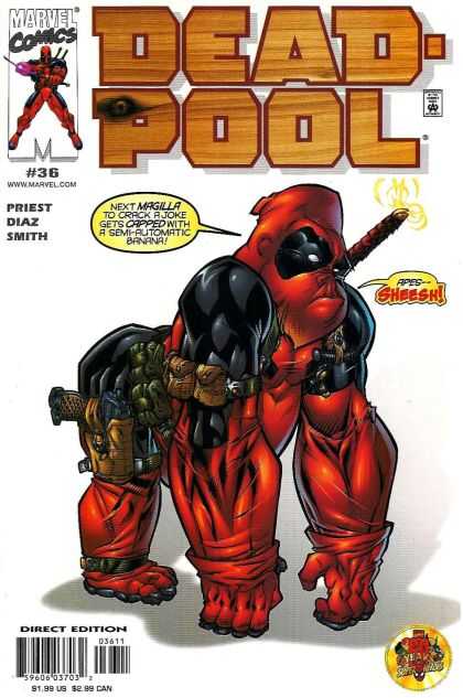 Deadpool 36 - Ape - Marvel Comics - Magilla - Gun - Gun Holder