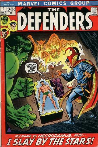 Defenders 1 - Marvel - Namor - Die - Fire - Flames - Erik Larsen, Sal Buscema