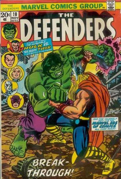 Defenders 10 - Thor - Hulk - Battle - Struggle - Fight - Erik Larsen