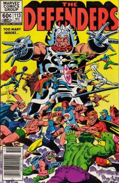 Defenders 113 - Marvel Comics Group - Silver Surfer - Too Many Heroes - The Incredible Hulk - Dr Strange