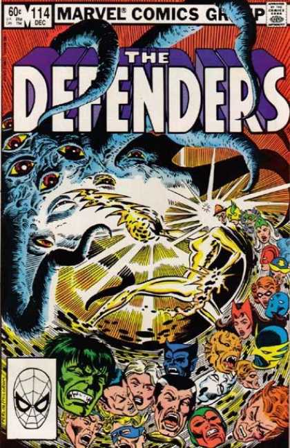 Defenders 114 - Marvel - Tentacles - Eyes - The Hulk - Silver Surfer