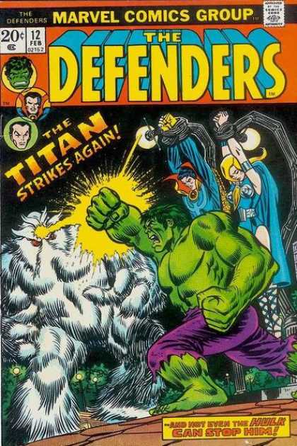 Defenders 12 - Titan - Strikes Again - The Hulk - Green Man - Marvel - Erik Larsen