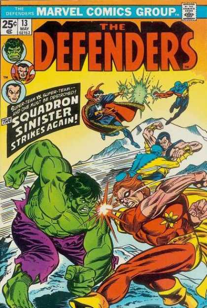 Defenders 13 - Superheroes - The Hulk - Squadron Sinister - Caped Crusadors - Super Strength