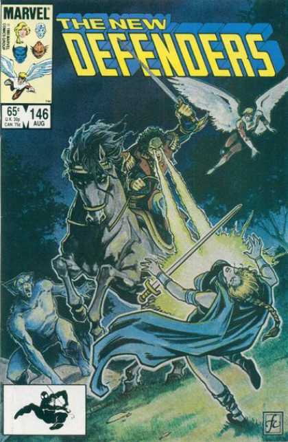 Defenders 146 - Trilogy - Sword Battle - Cosmic Powers - Knights Fighting - Flying Cosmic Angel