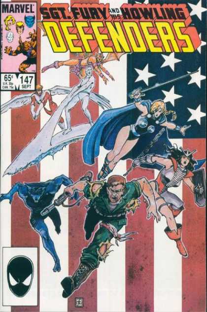Defenders 147 - Marvel Comics - Action Packed - America - Freedom - Silver Surfer