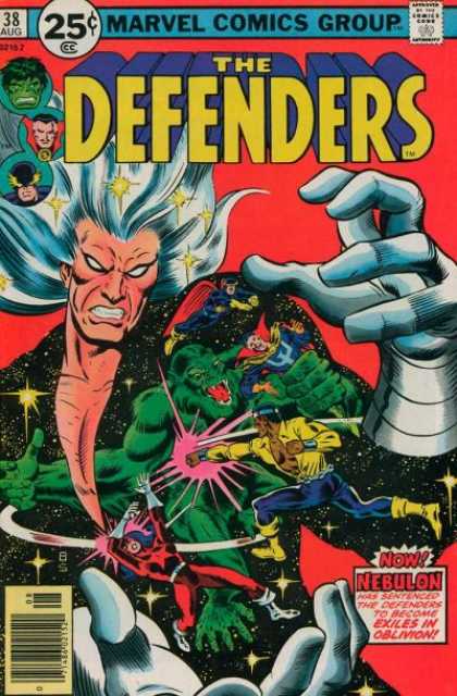 Defenders 38 - Marvel Comics Group - Approved By The Comics Code - Hulk - Nebulon - Super-human - Joe Sinnott, Richard Buckler