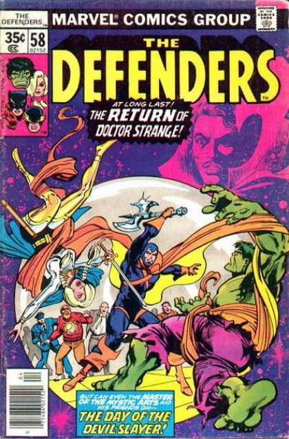 Defenders 58 - Marvel Comics - Comics Code Authority - Incredible Hulk - Weapon - Doctor Strange - Klaus Janson