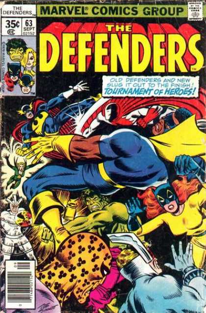 Defenders 63 - 63 - September - Tournament Of Heroes - Superheroes - Marvel - Joe Sinnott