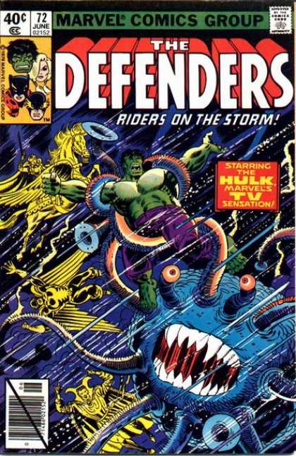 Defenders 72 - 72 - Riders On Teh Storm - The Hulk - Tenticles - Pegasus