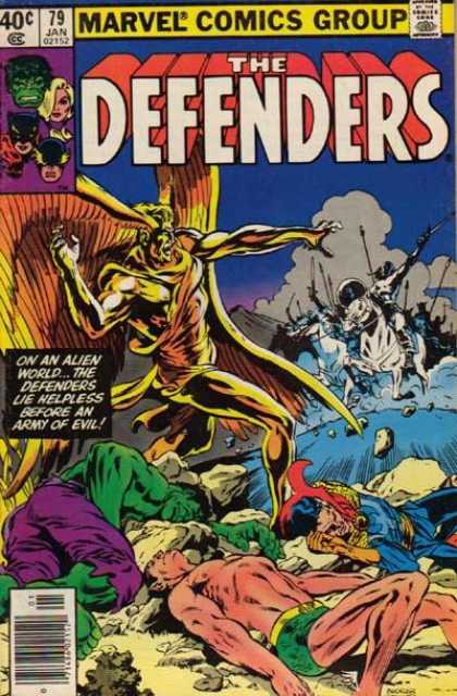 Defenders 79 - Hulk - Marvel - Army - Alien World - Jan 1979 - Bob McLeod, Richard Buckler