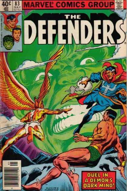 Defenders 83 - Clouds - The Hulk - Yellow And Red Cape - Wings - White Teeth - Josef Rubinstein, Richard Buckler