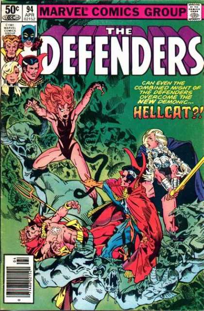 Defenders 94 - Hellcat - Devil - Sword - Trident - Man - Michael Golden