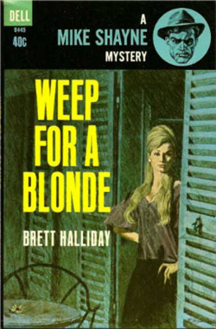 Dell Books - Weep for a Blonde - Brett Halliday