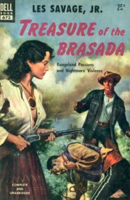 Dell Books - Treasure of the Brasada - Les Savage, Jr