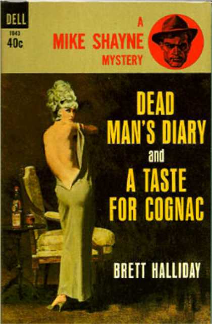 Dell Books - Dead Man's Diary and a Taste for Cognac - Brett Halliday