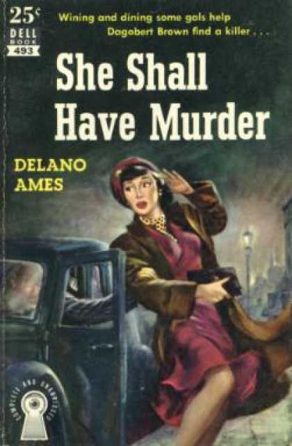 Dell Books - She Shall Have Murder 1949 - Delano Ames