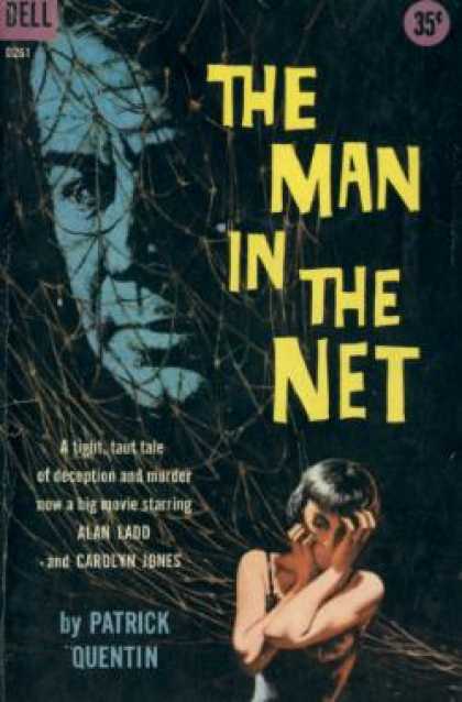 Dell Books - The Man In the Net - Patrick, Illustrated By Victor Kalin Quentin