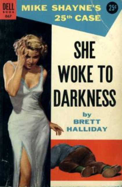 Dell Books - She Woke To Darkness - Brett Halliday