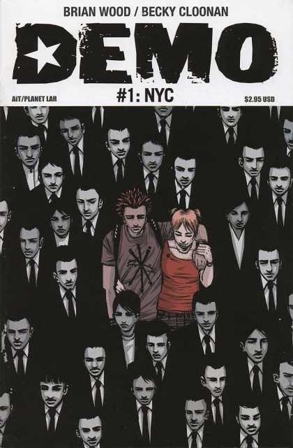 Demo 1 - Brian Wood - Suits And Ties - Becky Cloonan - 1 Nyc - Spiked Hair - Becky Cloonan