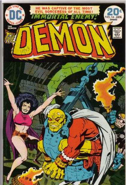 Demon 16 - Immortal Enemy - He Was Captive Of The Most Evil Sorceress Of All Time - The Line Of Super-stars - Comics Good - No 16 Jan - Jack Kirby