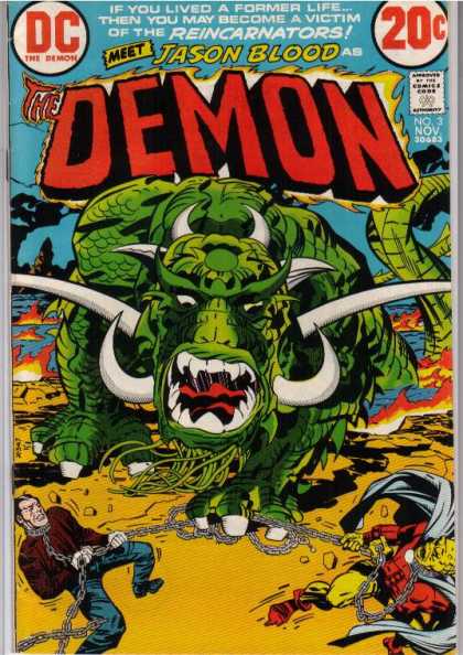 Demon 3 - Dc - Jason Blood - Reincarnators - 20c - Green Monster - Denis Rodier, Jack Kirby
