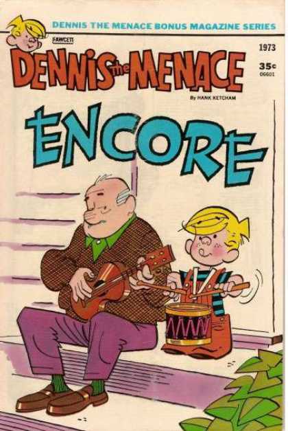 Dennis the Menace Bonus Magazine 117 - Encore - Guitar - Drum - Steps - Outdoors