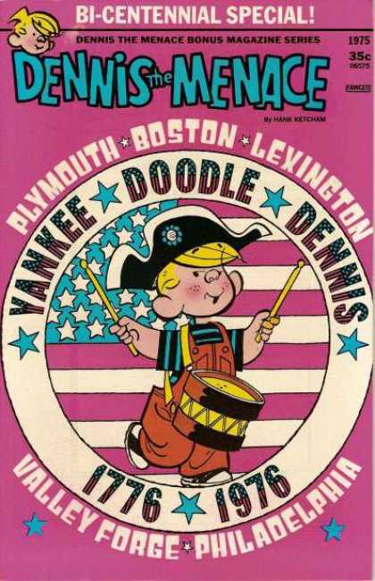 Dennis the Menace Bonus Magazine 145 - Bi-centennial Special - Yankee Doodle - Valley Forge - Dum - Stars