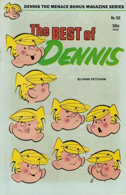Dennis the Menace Bonus Magazine 152 - Hank Ketcham - No 152 - Yellow Hair - Boy - Heads
