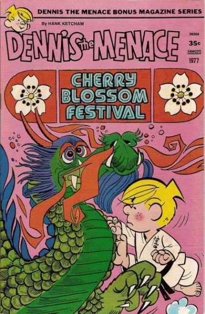Dennis the Menace Bonus Magazine 163 - Cherry - Bllossom - Festival - Hank Ketcham - One Little Master