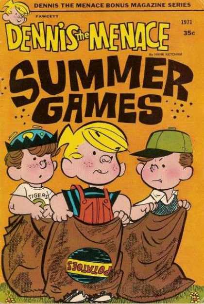 Dennis the Menace Bonus Magazine 96 - Potato Sack - Race - Summer Games - Hats - Outdoors