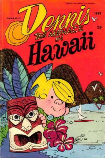 Dennis the Menace Special 68 - Fawcett - Children - Silver Age - Hawaii - Tiki Mask