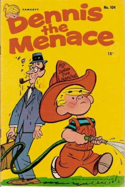 Dennis the Menace 104 - Fire Marshall - Pipe - Water Hose - Blue Suit - Junior