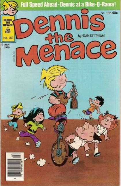 Dennis the Menace 162 - Blonde - Boy - Straw - Beverage - Hamburger