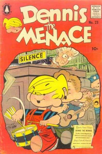 Dennis the Menace 23 - Noise - Drum - Guitar - Library - Silence