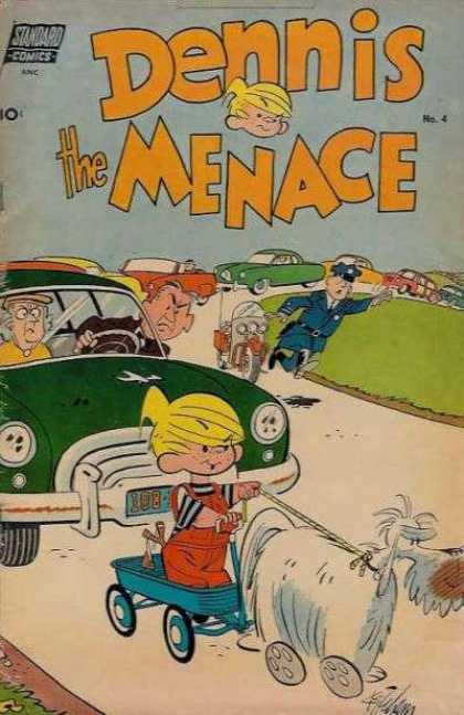Dennis the Menace 4 - Standard Comics - Policeman - Cars - Traffic Jam - Wagon