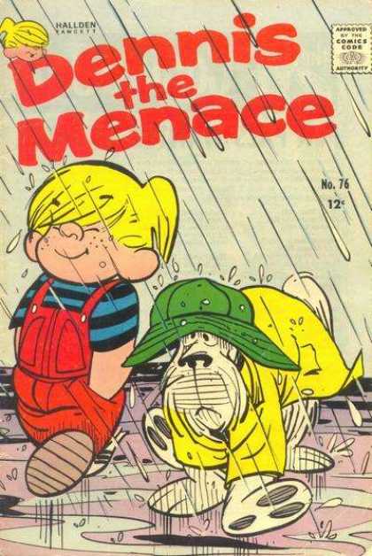Dennis the Menace 76 - No 76 - Rain - Child - Dog - Boy