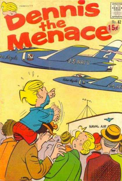 Dennis the Menace 82 - Us Navy - Plane - 2 - Crowd - Naval Air