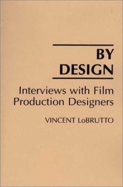 Design Books - By Design: Interviews with Film Production Designers