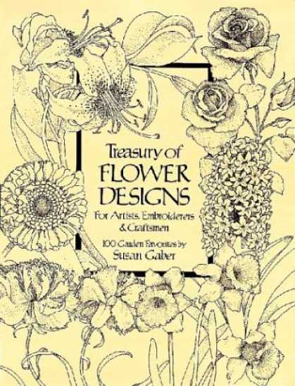 Design Books - Treasury of Flower Designs for Artists, Embroiderers and Craftsmen (Dover Pictor