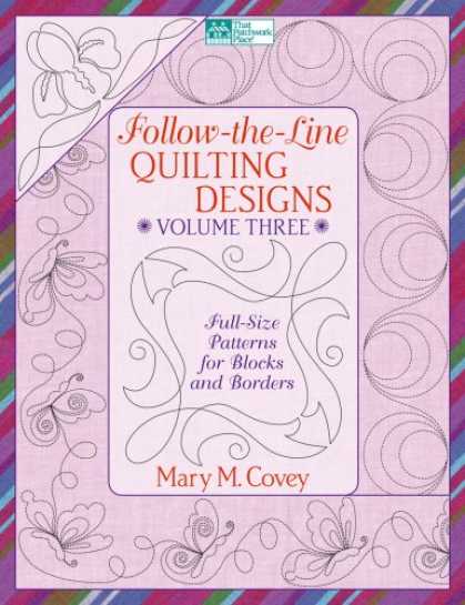 Design Books - Follow-The-Line Quilting Designs: Full-Size Patterns for Blocks and Borders (Tha