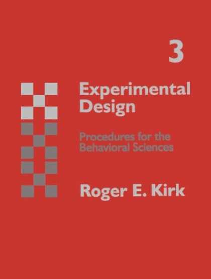 Design Books - Experimental Design: Procedures for Behavioral Sciences (Psychology)