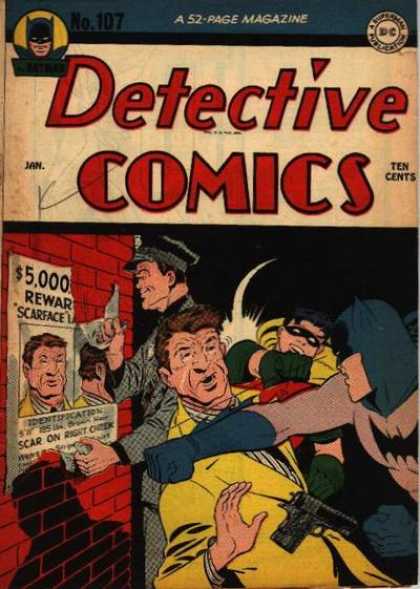 Detective Comics 107 - Batman - Robin - 5000 Reward - Scarface - Punch