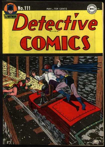 Detective Comics 111 - Robin - Train - Mine - Batman - May