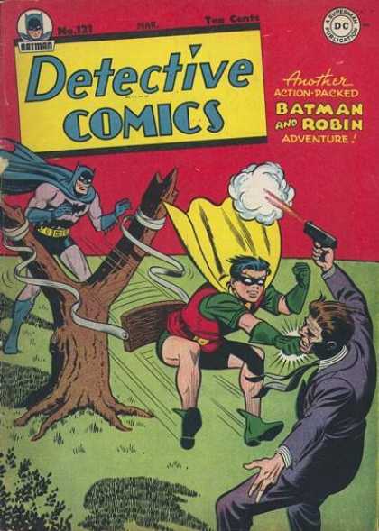 Detective Comics 121 - Robin - Batman - Slingshot - Punch - Gunshot