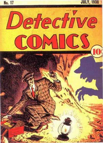 Detective Comics 17 - Lamp - Gun - Shadow - Money - Cave